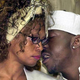 Whitney Houston and then-husband, Bobby Brown, attend a welcoming ceremony hosted by the polygamous Black Hebrew sect on May 30, 2003, in the southern Israeli town of Dimona. Houston was in Israel for a week to make a recording with the sect.
MEIR AZULAI/AFP/Getty Images